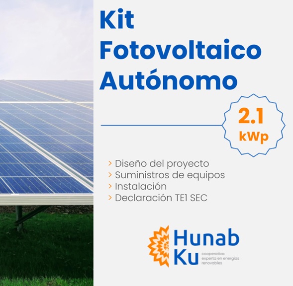 Kit Fotovoltaico Autonomo 2,1 KWP